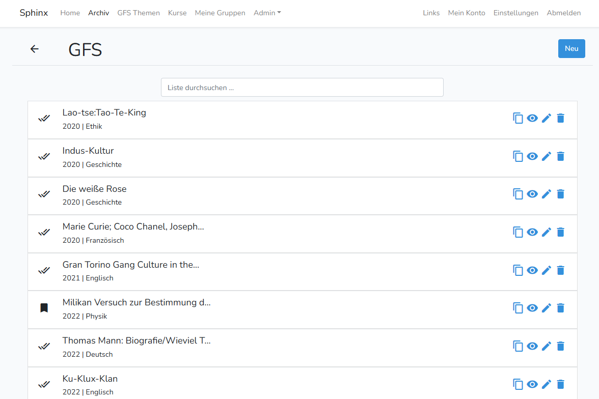 Oberstufenportal Screenshot 4